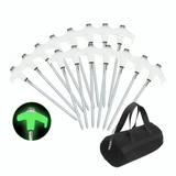 Glow In the Dark Screw Tent Pegs - 20pcs