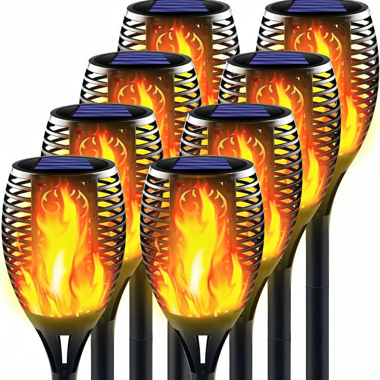 Solar Flame Garden Lantern